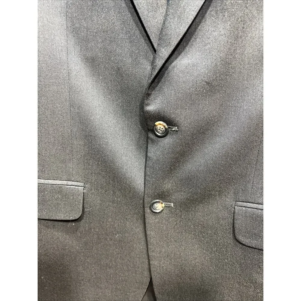 Jos A Bank Blazer Mens 38R Brown Wool Check Sport Coat Jacket 2 Button Executive